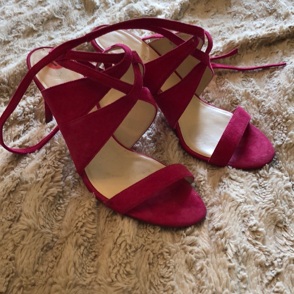Hot Pink nine west heels